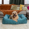 Fantail Mellow Snug Peacock Blue Dog Bed Alternative Image