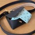 Hawkhurst Navy Blue Leather Poop Bag Holder Alternative Image