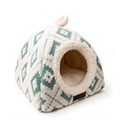 Snuggle & Snooze Teal Aztec Cat Igloo Alternative Image