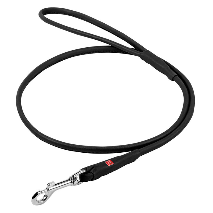 WAUDOG Leather Dog Lead Black