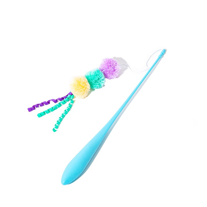 Little&Lively Cat Easy Play Weighted Dangler with PomPoms & Bell