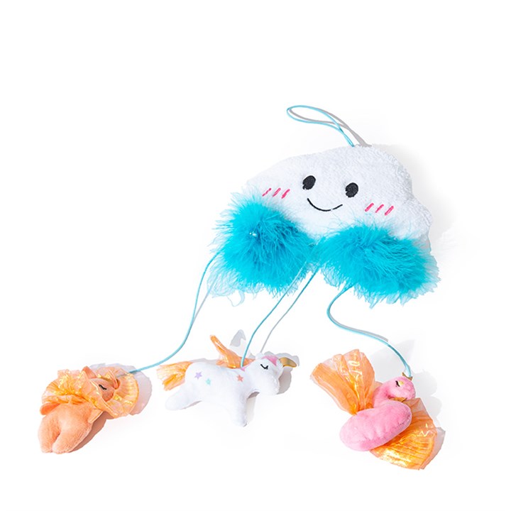 Little&Lively Cat Little Fluffy Cloud Door Hanger with Play Toys