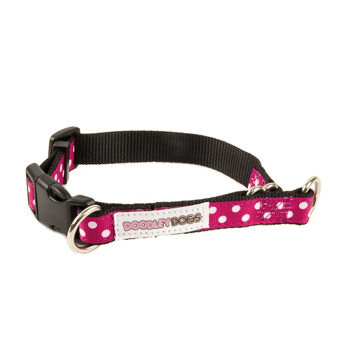 Great&Small Doodley Dogs Pink Ribbon Collar
