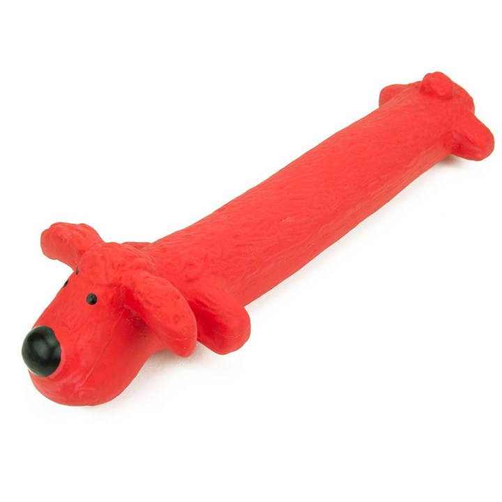 Great&Small Latex Red Long Dog