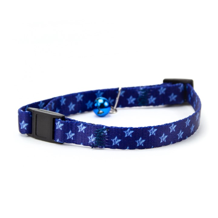 Great&Small Blue Star Cat Collar
