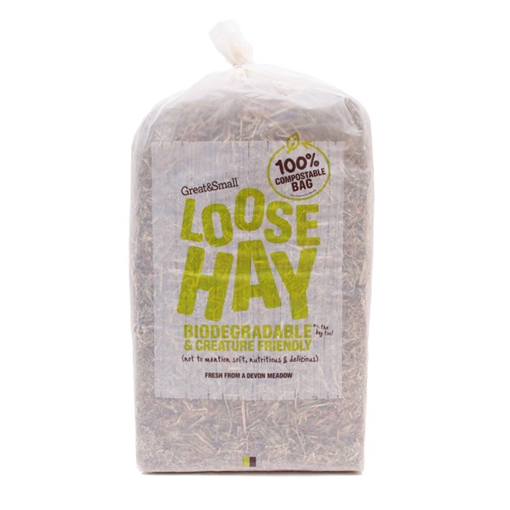 Great & Small Loose Hay 1kg - 100% Compostable Bag