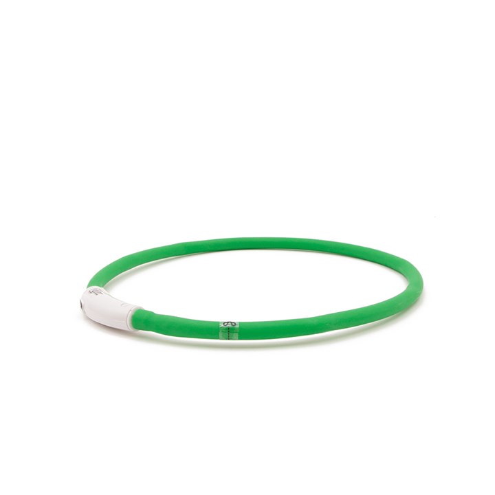 Great&Small Glow LED Rechargeable Collar Green