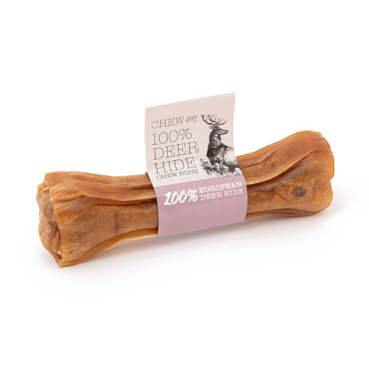 Chew On 100% Deer Hide Bone Dog Chew