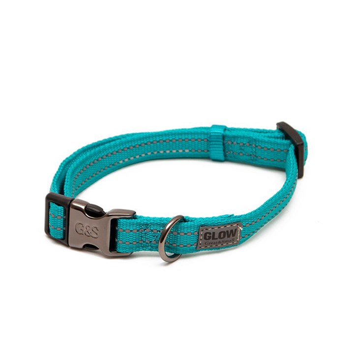 Great&Small Glow Collar Turquoise