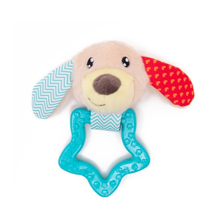 Little&Lively Soft Dog Face & TPR Star Toy 15cm
