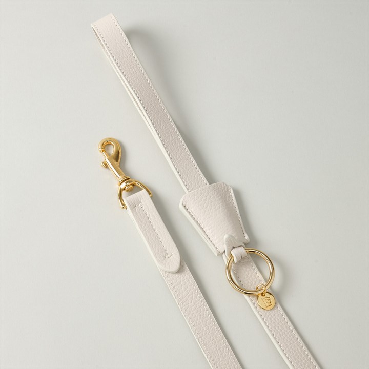 Lily & Leo Leather Flat Lead Cream