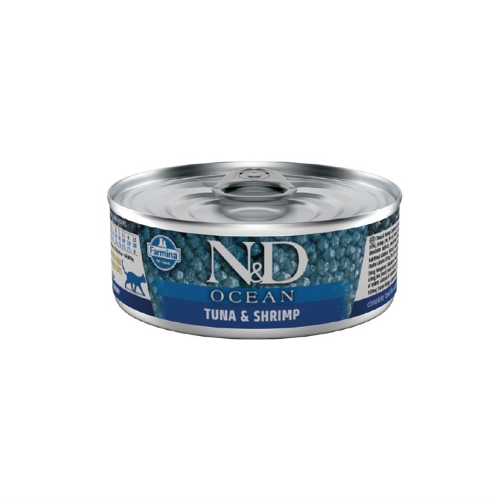 N&D Natural & Delicious Cat Ocean Tuna & Shrimp 70g