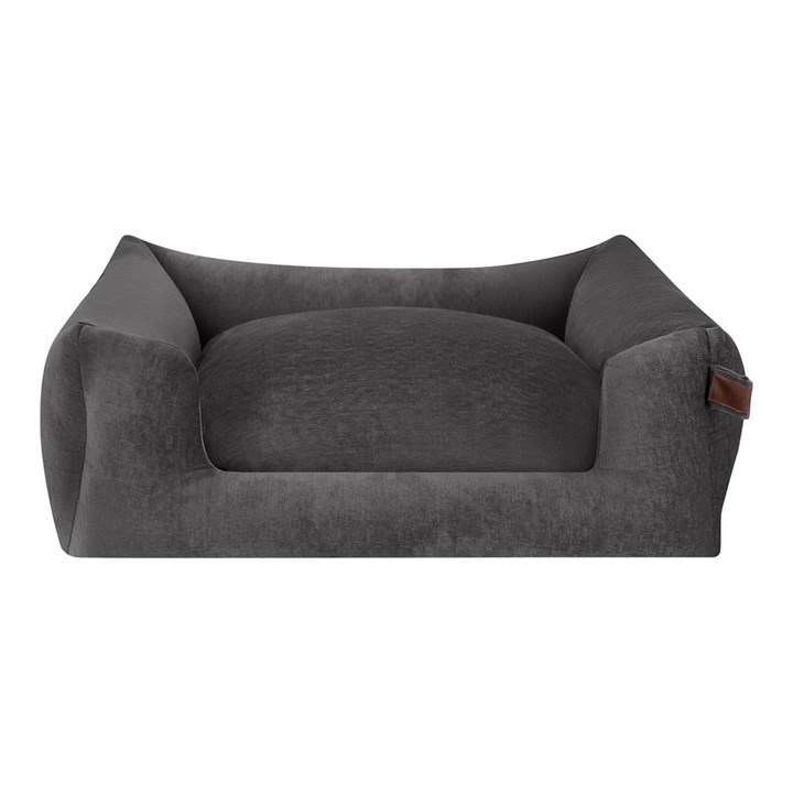 Fantail Mellow Snooze Smoke Grey Basket Dog Bed