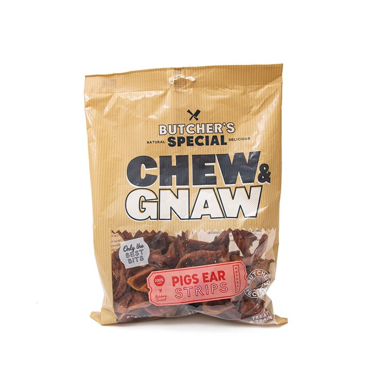 Butcher's Special Chew & Gnaw Pigs Ear Strips 400g