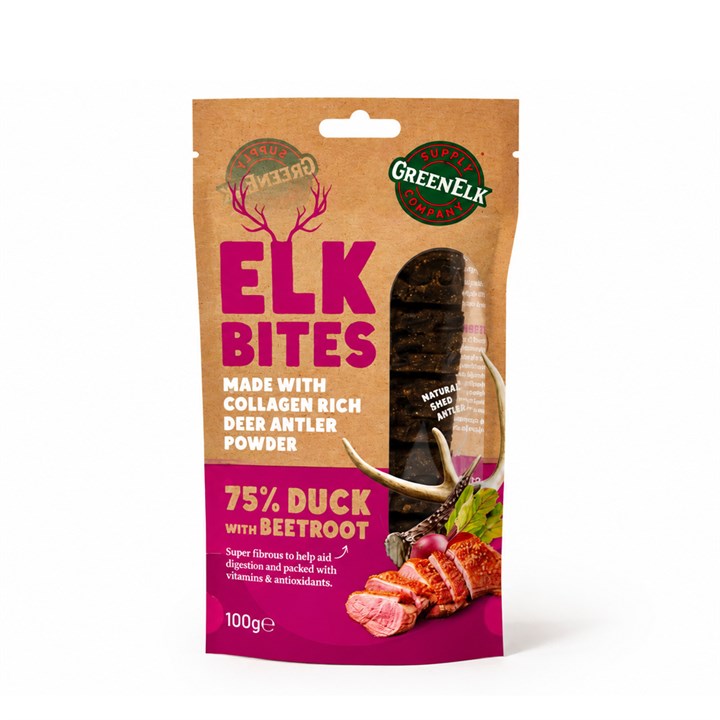 Green Elk Bites Duck & Beetroot