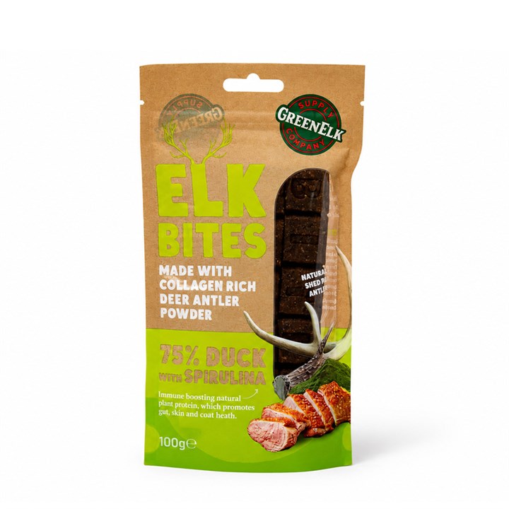 Green Elk Bites Duck & Spirulina
