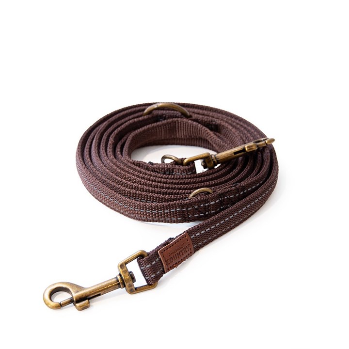 Great&Small Country Adjustable Lead Walnut Brown 2.3m