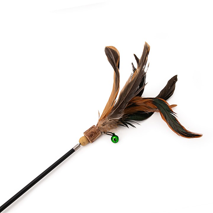 Great&Small Natural Instinct Cat Rod with Feathers - Extra Long