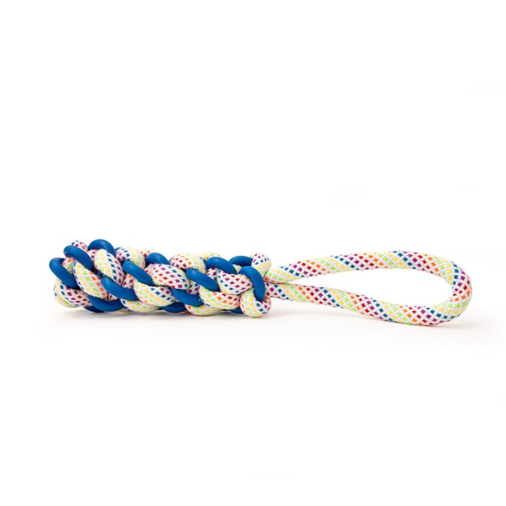 Great&Small Rainbow Rope Braided Bar with TPR