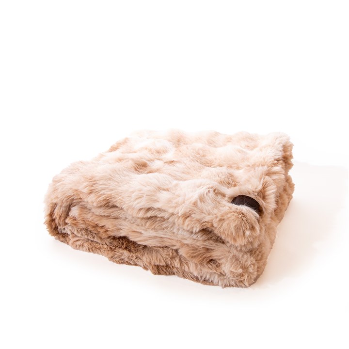 Great&Small Snuggle & Snooze Fennec Fox Faux Fur Blanket 120x70cm