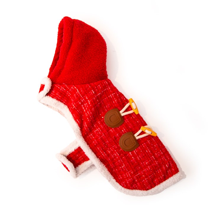 Great&Small Red Sparkle Christmas Pet Coat
