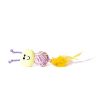 Little&Lively Cat Busy Little Bee with Rattle Ball & Feathers