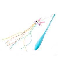 Little&Lively Cat Easy Play Weighted Dangler with Patchwork Bunny Hoop & Tassels