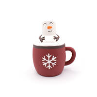 Great&Small Christmas Latex Hot Chocolate Mug with Marshmallow