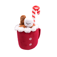 Great&Small Christmas Plush Cocoa Mug with Vinyl Candy Cane