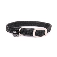 Great&Small Plain Black Cat Collar