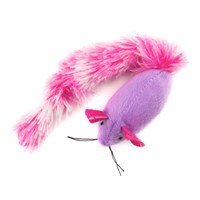 Great&Small Fiesta Plush Mouse Purple with Pink Long tail
