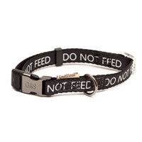 Great&Small Classic Do Not Feed Collar Black
