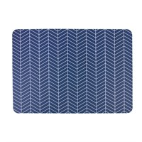Great&Small Basic Food Mat Blue Zigzag
