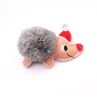 Great&Small Christmas PomPom Hedgehog 9cm with Crackle & Catnip
