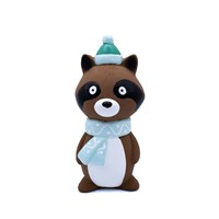 Great&Small Christmas Latex Racoon with Hat & Scarf