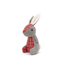 Great&Small Classic Christmas Hare 20cm with rope and Tartan Belly
