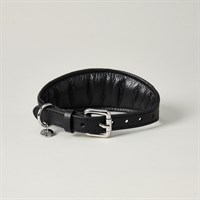 Lily & Leo Leather Whippet Collar Black