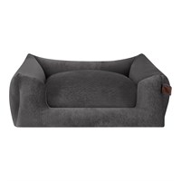 Fantail Mellow Snooze Smoke Grey Basket Dog Bed