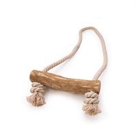 Green Elk Natural Coffee Wood & Cotton Rope Loop - Large