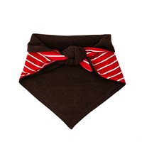Green Elk Bandana Red with White Stripes