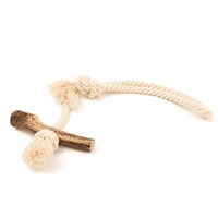 Great&Small Green Elk Antler & Loop Rope Dog Toy