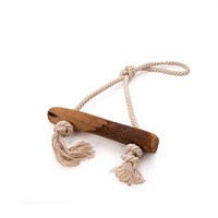 Green Elk Natural Olive Wood & Cotton Rope Knot - Small