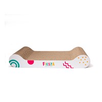 Fiesta Cardboard Lounger & Scratcher 41x21cm