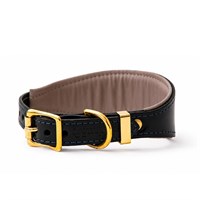 Hawkhurst Navy Blue Leather Sighthound Collar