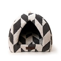 Snuggle & Snooze Grey Diamond Cat Igloo