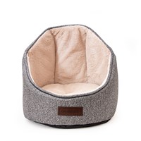 Great&Small Snuggle & Snooze Grey Hooded Cat Bed