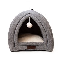 Great&Small Snuggle & Snooze Grey Igloo Cat Bed