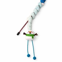 Great&Small Christmas Snowman Fluffy Cat Dangler