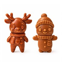 Great&Small Merry Christmas Snowman & Reindeer Treat Duo