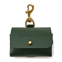 Hawkhurst Forest Green Leather Poop Bag Holder